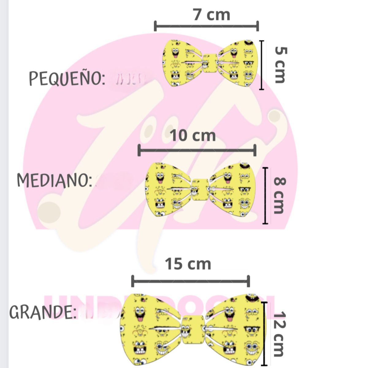 tamaaño corbatin